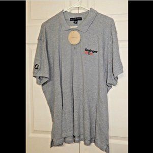 Devon Jones Women's Shirt Size 2XL Short Sleeve Polo Gray Three Button (SS104)